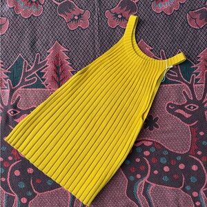 Ribbed Mustard Yellow Tank Top